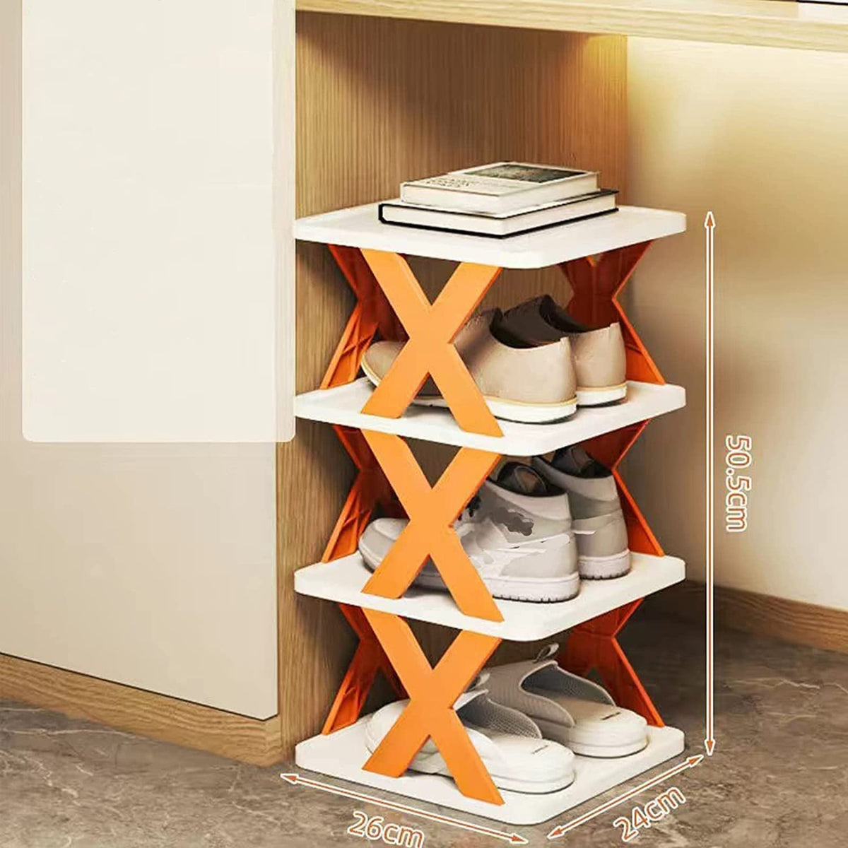 Urban Foldable Shoe Rack Space-Saving β’ Multicolor