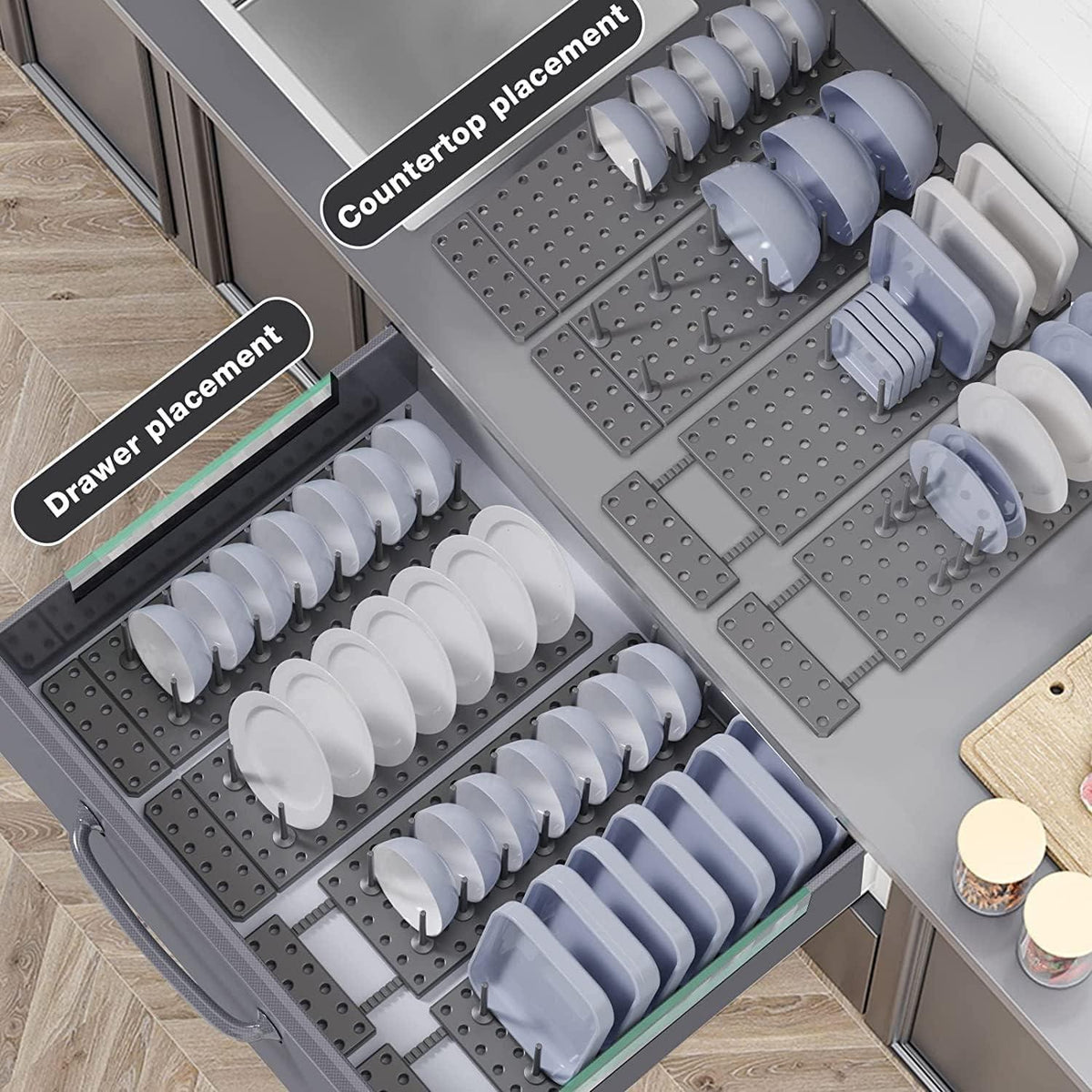 Urban Dish Drying Rack Drawer Organizer โข Space-Saving