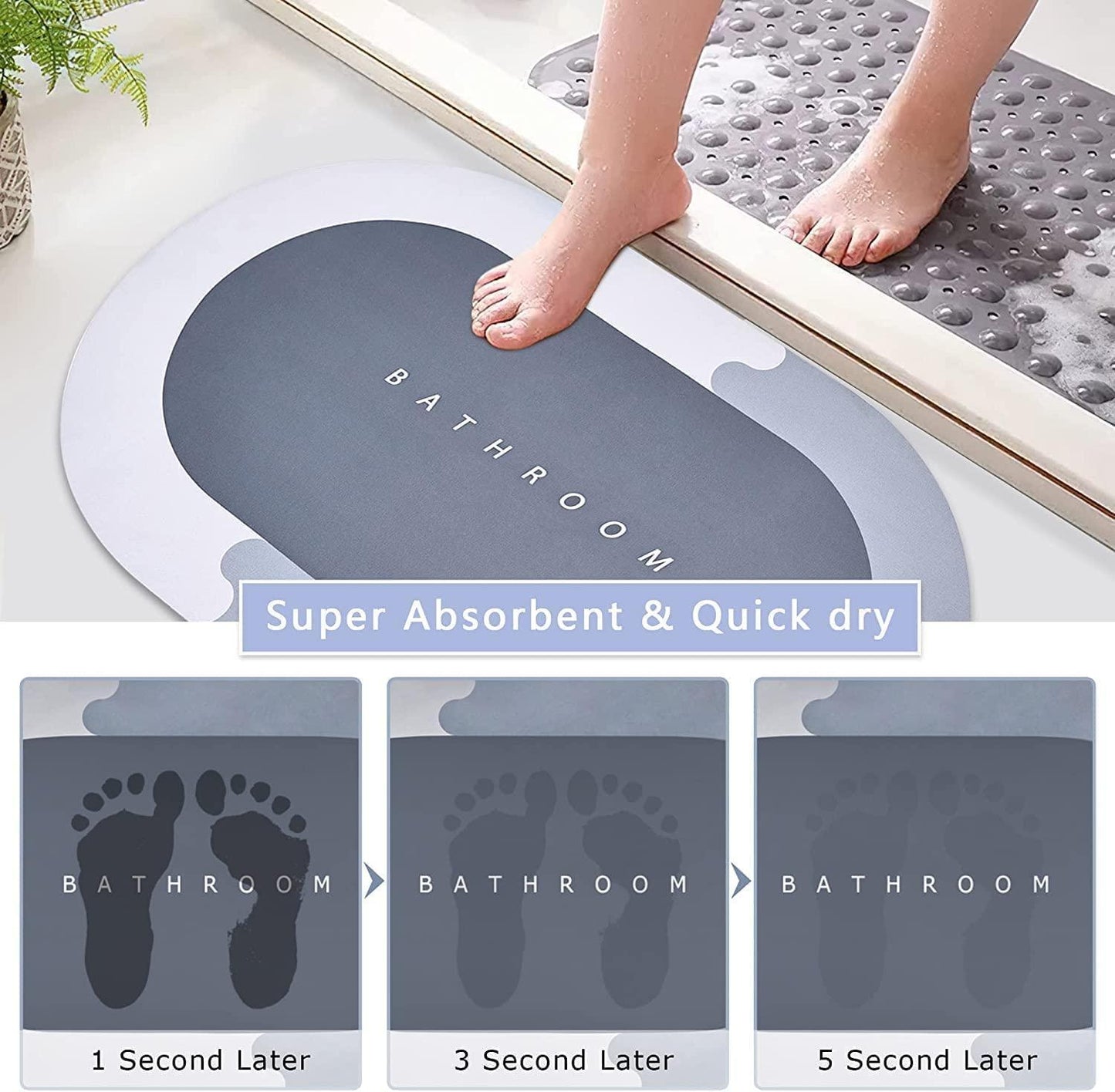 Urban Super Absorbent Bath Floor Mat