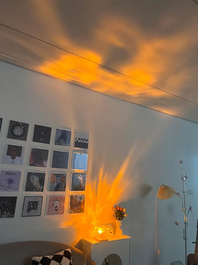 Urban Aurora Wave LED Crystal Night Light Lamp • Room Decor