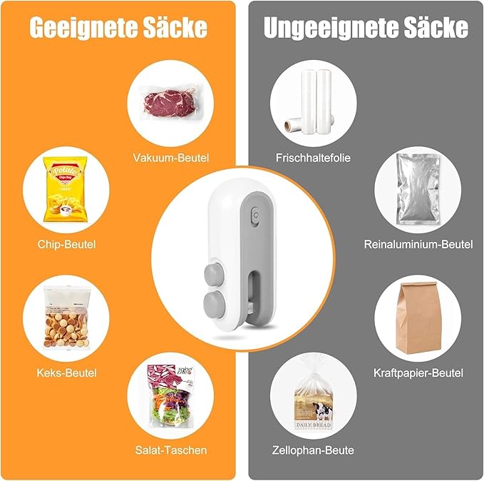 Urban Portable Mini Sealing Machine 2 in 1 USB Rechargeable Magnetic Heat Sealing and Cutting Bag Seale