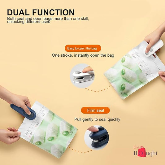 Urban Portable Mini Sealing Machine 2 in 1 USB Rechargeable Magnetic Heat Sealing and Cutting Bag Seale