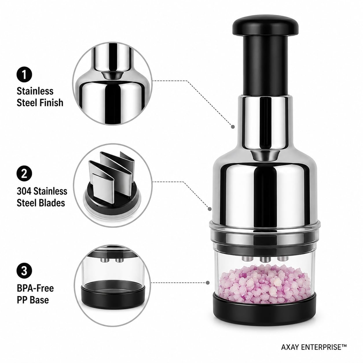 Urban Vegetable Chopper and Slicer-Manual Mini Hand Chopper