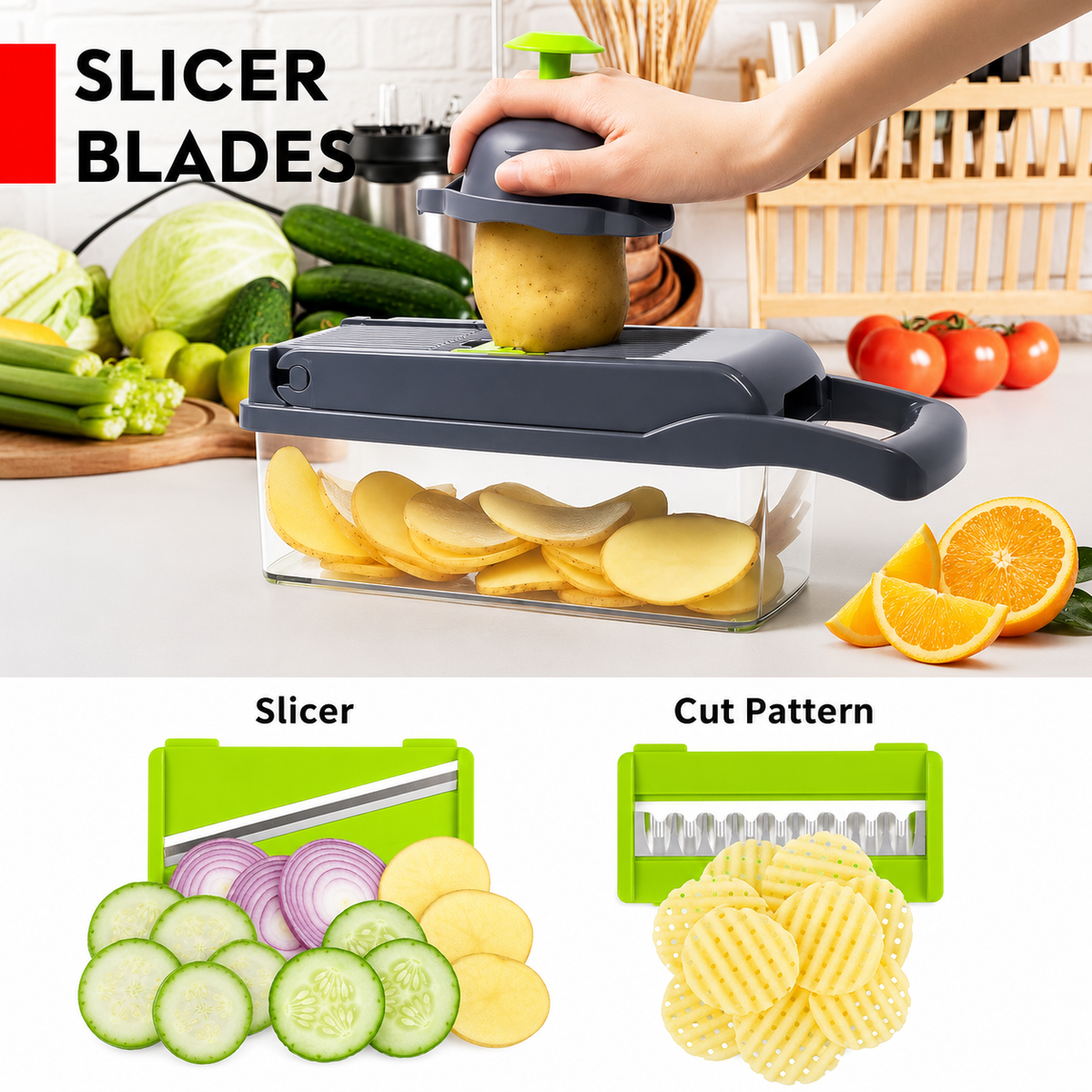 Urban 12 in 1 Multi-Purpose Vegetable and Fruit Chopper