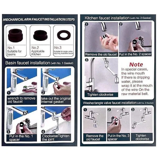 Urban 2 Mode Splash Filter Kitchen Tap Extended Faucet