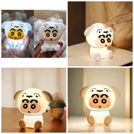 Urban Cartoon Puppy LED Night Light Lamp • Kids Room Decor